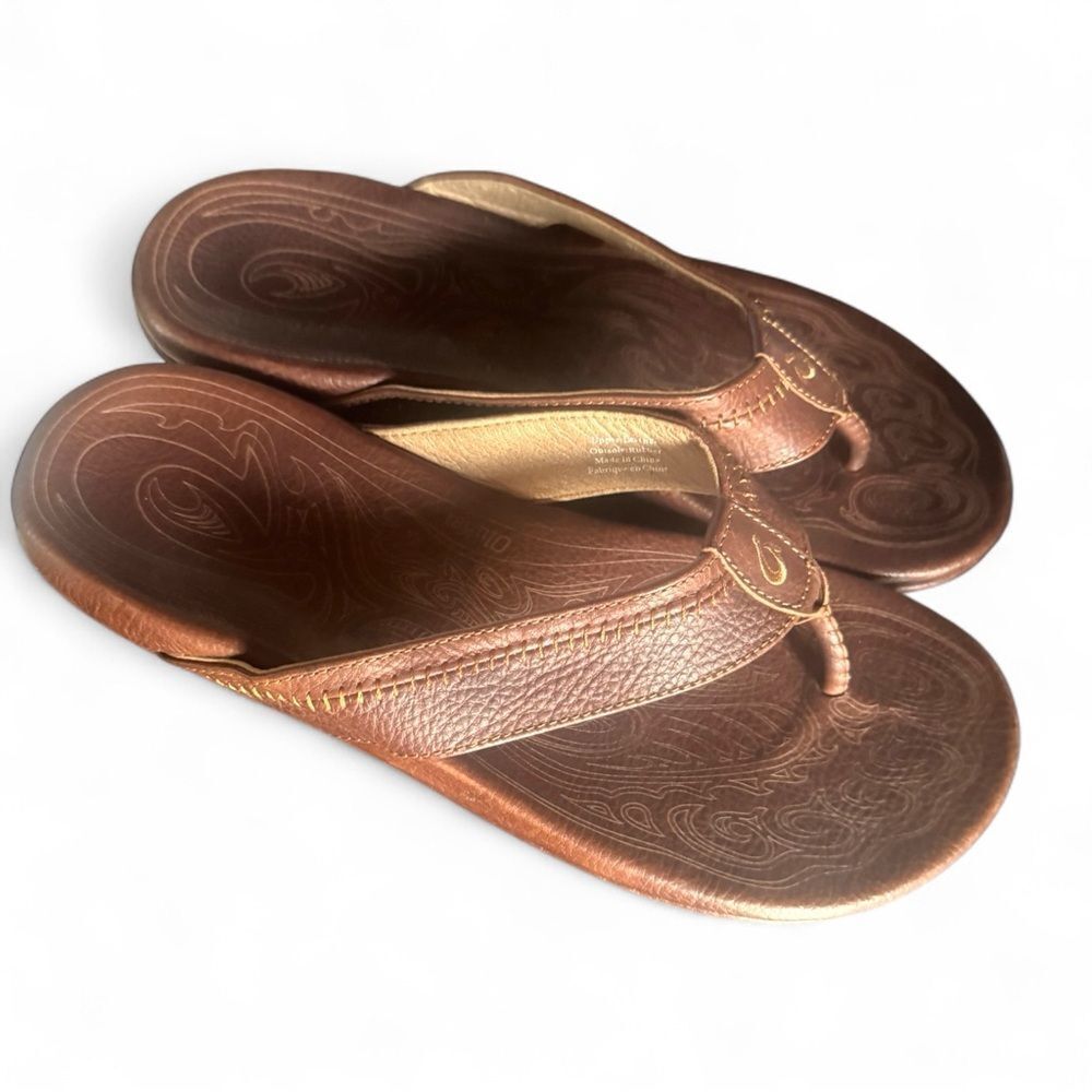 OluKai Men’s Leather Sandals l 12M l EUC - Picture 7 of 11